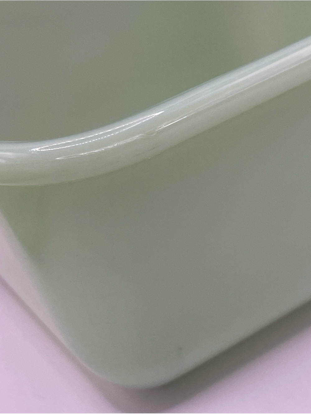 Vintage Anchor Hocking Fire King Jadeite Philbe Refrigerator Dish w/ Lid - Picture 14 of 14